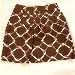 Brown pattern Banana Republic skirt